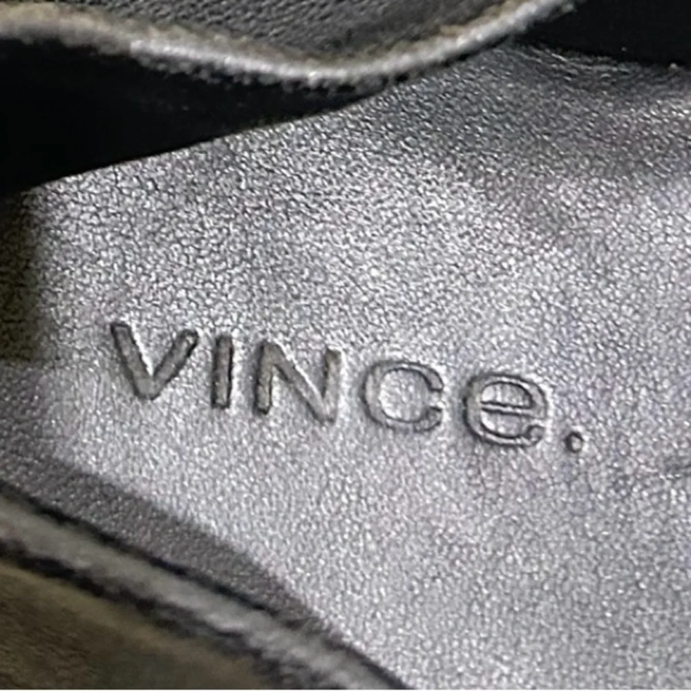 Vince Black/gray Flats Comfortable Slip-On Loafers leather python print 8/eu 38